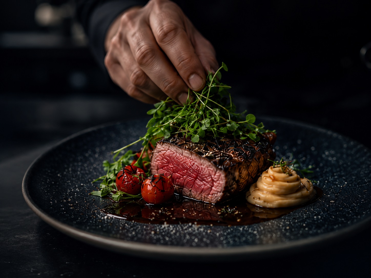 Hochwertiges Catering Gericht von Kinzer Partyservice